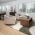 lobby and lounge area with wooden accents