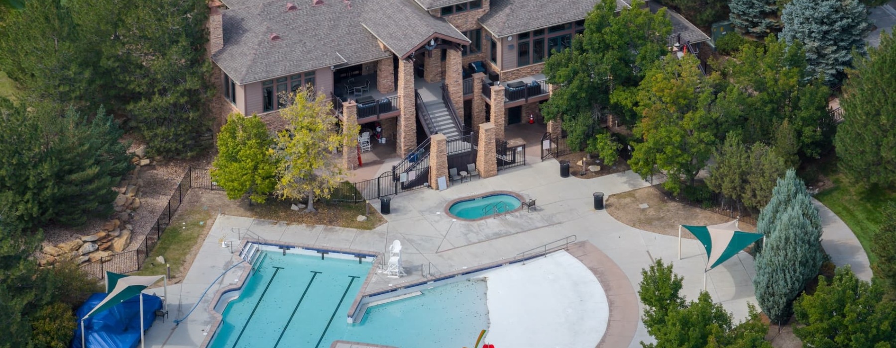 property beside a pool