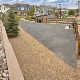 exterior parking lot area